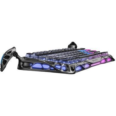 GravaStar Клавіатура механічна GravaStar K1 Pro 80keys, GravaStar x Kailh Speedy Mint, BT/WL/USB, cyberpunk GSK1PRO_CBLK фото