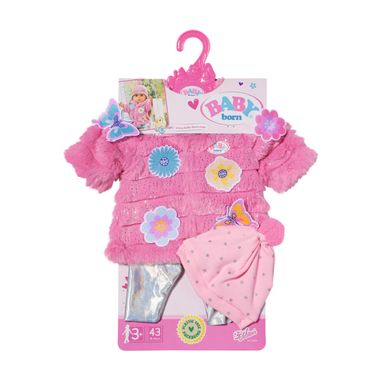 Набор одежды для куклы BABY BORN - ВЕСЕННИЙ СТИЛЬ (шубка, штаны, шапка) 833834 фото