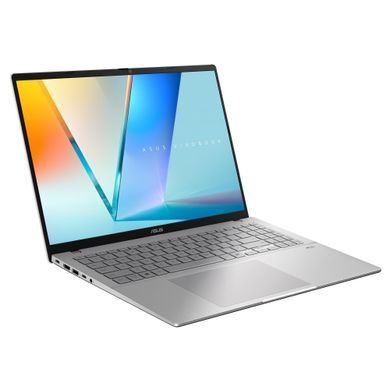 ASUS Ноутбук Vivobook S16 S3607CA-RP008 16" WUXGA IPS, Intel Ultra 7 255H, 16GB, F1TB, UMA, NoOS, Сріблястий 90NB16I1-M00090 фото