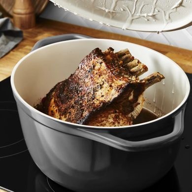 Tefal Каструля Tefal Air, з кришкою, 5.7л, алюміній, чорний E2558904 фото