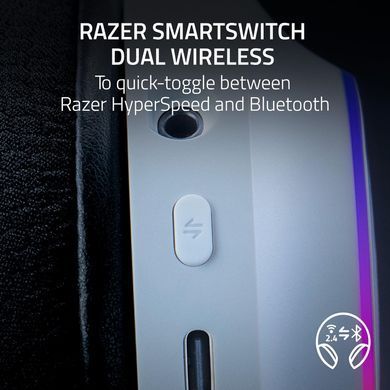 Razer Гарнитура игровая Barracuda X Chroma, BT/WL, RGB, белый RZ04-05220200-R3M1 фото