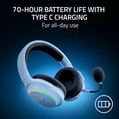 Razer Гарнитура игровая Barracuda X Chroma, BT/WL, RGB, белый RZ04-05220200-R3M1 фото