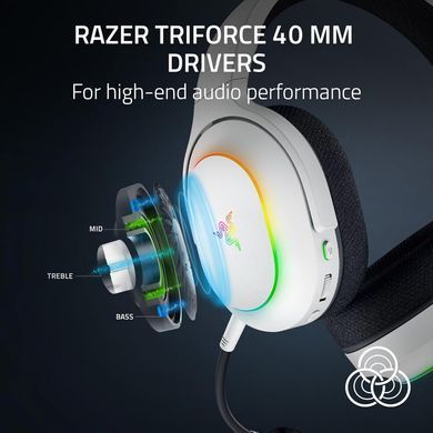 Razer Гарнитура игровая Barracuda X Chroma, BT/WL, RGB, белый RZ04-05220200-R3M1 фото