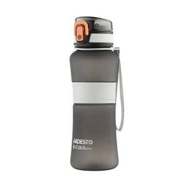 ARDESTO Пляшка для води Balance 650мл, пластик, чорний