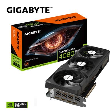 Gigabyte Відеокарта GeForce RTX 4080 SUPER 16GB GDDR6X WINDFORCE V2 GV-N408SWF3V2-16GD фото