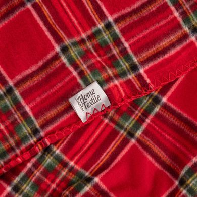 ARDESTO Плед Fleece 130x160см, 100% поліестер, клітинка, червоний