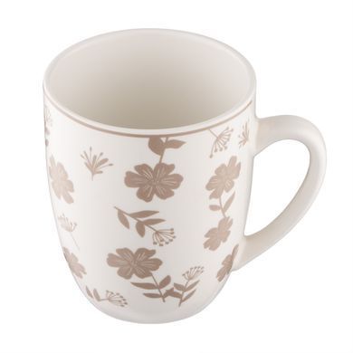 ARDESTO Mug Ravenna, 360ml, porcelain, white-beige AR1336R фото