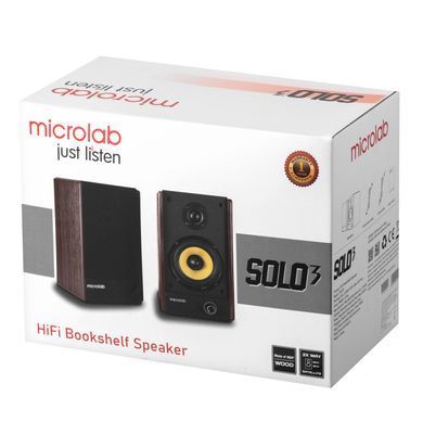 Microlab Акустична система SOLO 3 2.0, 40w, mini-jack/bluetooth, коричневий SOLO-3BR фото