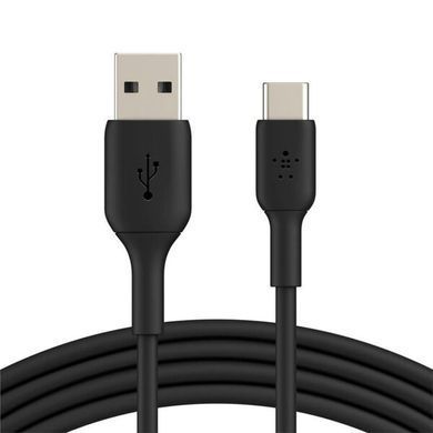 Belkin Кабель USB-A > USB-C заряджання/синхронізації 2м, 15Вт, Type-C, PVC, чорний CAB001BT2MBK фото