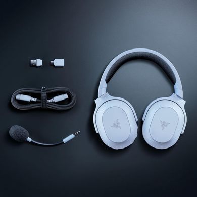 Razer Гарнитура игровая Barracuda X Chroma, BT/WL, RGB, белый RZ04-05220200-R3M1 фото
