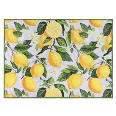 ARDESTO Килимок для сушіння посуду ARDESTO Sicilian lemons 38x51см, 100% поліестер, зелений