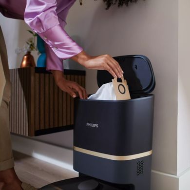 Philips Робот-пылесос Series 7000 , h=35см, влажная уборка, конт пыль -0.26л, вода -0.24л, автон. раб. до 180мин, НЕРА 11, черный XU7100/01 фото