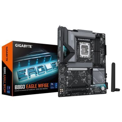 Gigabyte Материнская плата B860 EAGLE WIFI6E s1851 B860 4xDDR5 M.2 Wi-Fi BT HDMI DP ATX B860_EAGLE_WIFI6E фото