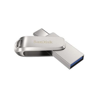 SanDisk Накопичувач 32GB USB 3.1 Type-A + Type-C Dual Drive Luxe срібний SDDDC4-032G-G46 фото