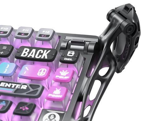 GravaStar Клавіатура механічна GravaStar K1 Pro 80keys, GravaStar x Kailh Speedy Mint, BT/WL/USB, cyberpunk GSK1PRO_CBLK фото