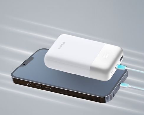 D-Link Акумулятор портативний літій-іонний Power Bank 10000мА*год 18Вт 1xUSB-A, 1xUSB-C, білий DPP-101 фото