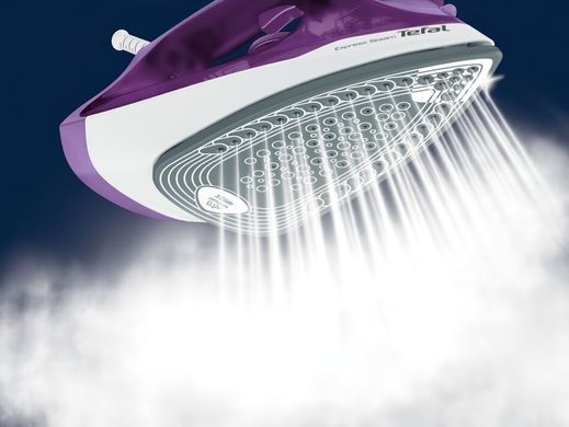 Tefal Праска Express Steam, 2400Вт, 270мл, паровий удар -165гр, постійна пара - 35гр, керам. підошва, фіолетовий FV2836E0 фото