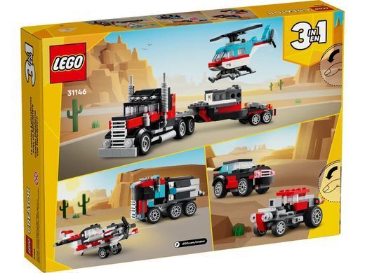 LEGO Конструктор Creator Бортова вантажівка з гелікоптером 31146 фото