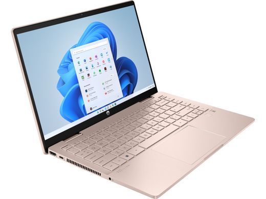 HP Ноутбук Pavilion x360 14-ek2003ua 14" FHD IPS Touch, Intel 5-120U, 16GB, F512GB, UMA, DOS, рожеве золото AQ8P1EA фото