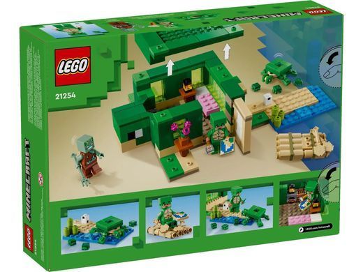 LEGO Конструктор Minecraft Пляжный дом в форме черепахи 21254 фото