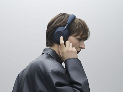 Sony Наушники Over-ear WH-1000XM6 BT 5.3, ANC, Hi-Res, AAC, LDAC, LC3, Wireless, Mic, Синий WH1000XM6L.E фото