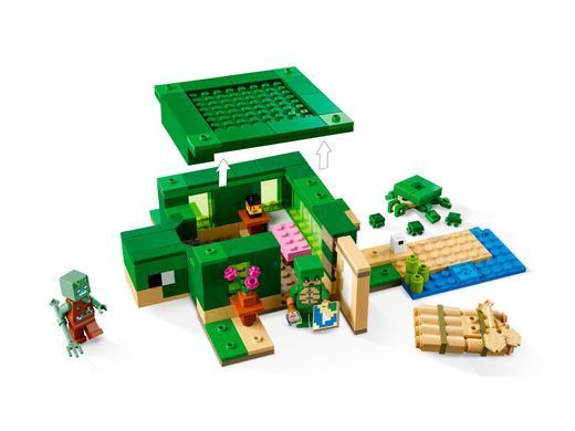 LEGO Конструктор Minecraft Пляжный дом в форме черепахи 21254 фото