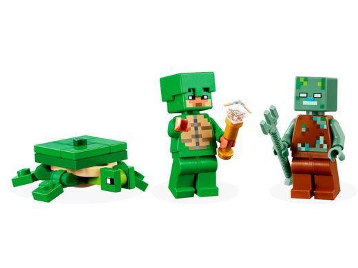 LEGO Конструктор Minecraft Пляжный дом в форме черепахи 21254 фото
