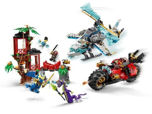 LEGO Конструктор LEGO Ninjago Автомобільна битва ніндзя біля будинку на дереві 71857 фото