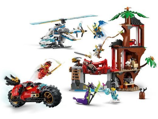 LEGO Конструктор LEGO Ninjago Автомобільна битва ніндзя біля будинку на дереві 71857 фото