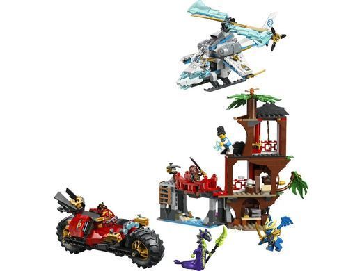 LEGO Конструктор LEGO Ninjago Автомобільна битва ніндзя біля будинку на дереві 71857 фото
