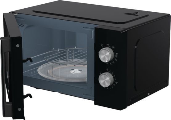 Gorenje Мікрохвильова піч, 20л, мех. управл., 800Вт, гриль, чорний MO20E2BH фото