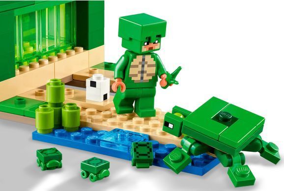 LEGO Конструктор Minecraft Пляжный дом в форме черепахи 21254 фото