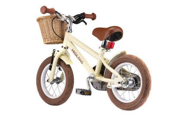 Miqilong Дитячий велосипед RM 12" бежевий ATW-RM12-BEIGE фото