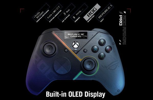 ASUS Геймпад ROG Raikiri Pro for Xbox, USB-A/BT/WL чорний 90GC00W0-BGP000 фото