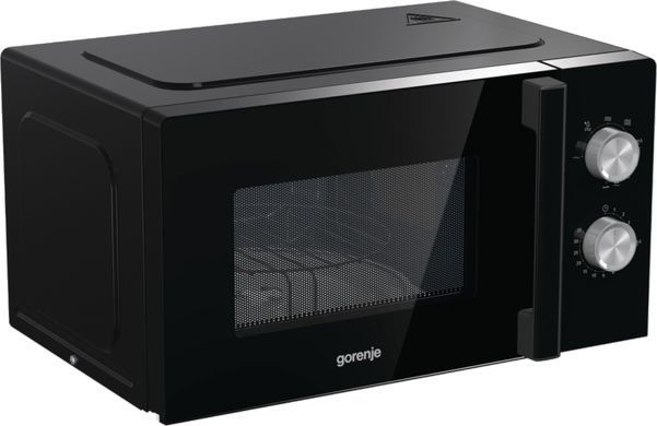 Gorenje Мікрохвильова піч, 20л, мех. управл., 800Вт, гриль, чорний MO20E2BH фото