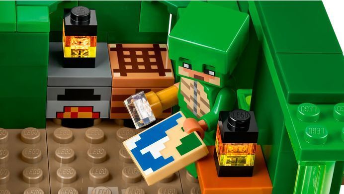 LEGO Конструктор Minecraft Пляжный дом в форме черепахи 21254 фото
