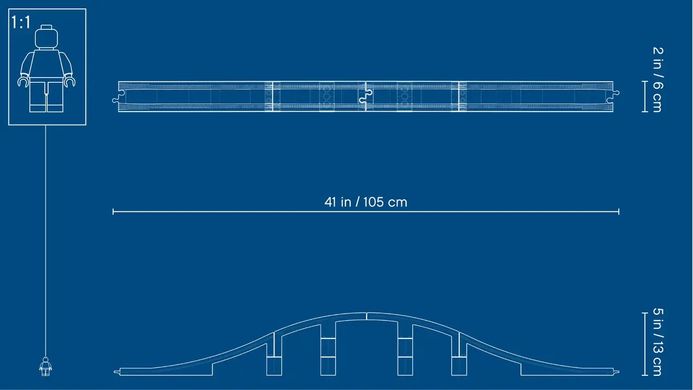 Конструктор LEGO DUPLO Железнодорожный мост и рельсы 10872 фото