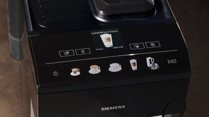 Siemens Кофемашина 1.9л, зерно, ручной капучинатор, авторецептов - 6, черный TP511R01 фото