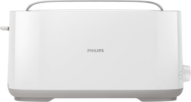 Тостер Philips Daily Collection, 1000Вт, пластик, 1 отделение, белый HD2590/00 фото