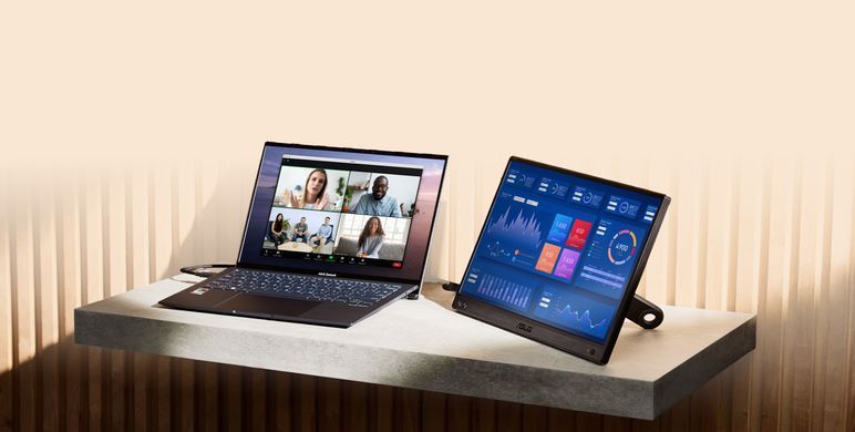 ASUS Монітор портативний 15.6" ZenScreen MB166CR USB-C, IPS, Case 90LM07D3-B03170 фото