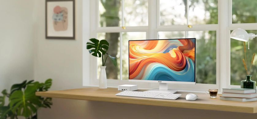 MSI Монітор 23.8" PRO MP241W-E14V HDMI, DP, VA, 144Hz, 1ms, sRGB 98%, FreeSync, білий 9S6-3PE1CH-027 фото