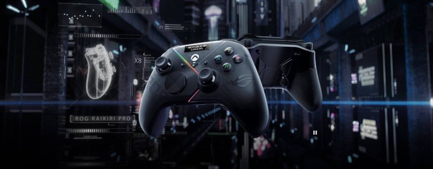 ASUS Геймпад ROG Raikiri Pro for Xbox, USB-A/BT/WL чорний 90GC00W0-BGP000 фото