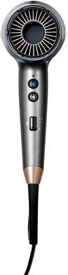 Remington Фен ONE, 2000Вт, 8 режимів, дифузор,чохол,іоніз-я, хол. обдув, термо-сенсор, сірий D6077 фото