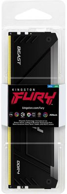 Kingston Пам'ять ПК DDR4 8GB 3200 FURY Beast RGB KF432C16BB2A/8 фото