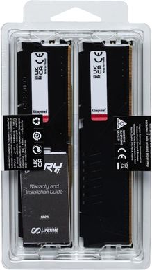 Kingston Пам'ять ПК DDR5 16GB KIT (8GBx2) 5200 FURY Beast Чорний KF552C40BBK2-16 фото