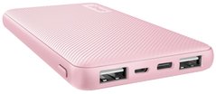Портативний зарядний пристрій Trust Primo 10000 mAh Pink - купити в інтернет-магазині Coolbaba Toys