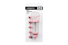 Шприц кондитерський з насадками Ardesto Tasty baking, рожевий, пластик - купити в інтернет-магазині Coolbaba Toys