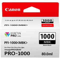 Чернильница Canon PFI-1000MBk (Matte black) 0545C001 фото
