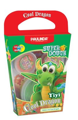 Маса для ліплення Paulinda Super Dough Cool Dragon Дракон зелений PL-081378-13 фото