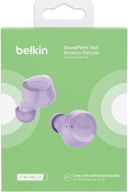 Belkin Наушники Soundform Bolt True Wireless Lavender AUC009BTLV фото